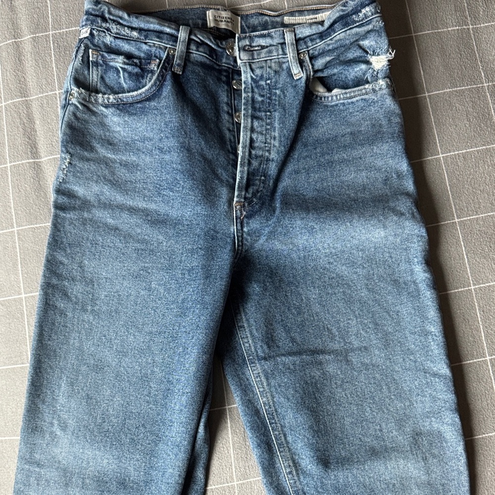 Citizens of Humanity High Waist straight leg narrow Denim Jeans